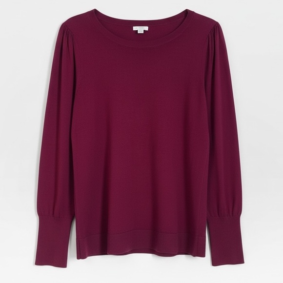 J. Jill Tops - J. Jill Rich Cranberry Long Sleeve Top